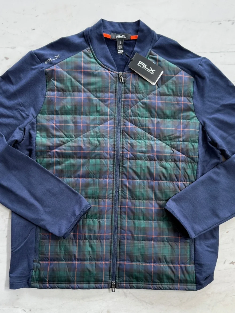 New RLX Ralph Lauren Hybrid Mockneck Wool Jacket Full Zip